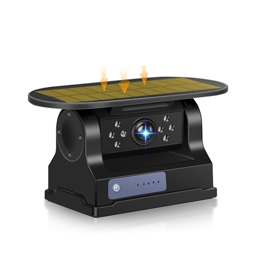 Image of Wireless Backup Camera Solar WiFi - Magnetic Ease of Use Hitch Trailer Truck Clear Night Vision No Lag Rechargeable Rear View Camera Car RV Camper Steady Connection to Phone