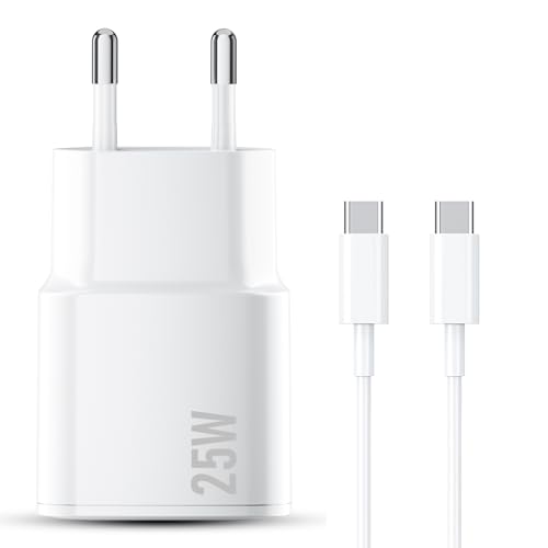 Chargeur Rapide pour iPhone 17/16/15, 1M Chargeur USB C avec câble, Compatible avec iPhone 17/17 air/16/15 (Pro/Pro Max/Plus), iPadPro/Air 2024 et 10e génération, 25W Adaptateur Secteur PD 3.0