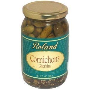 Roland Cornichons Gherkins - Case of 12 - 12 oz.