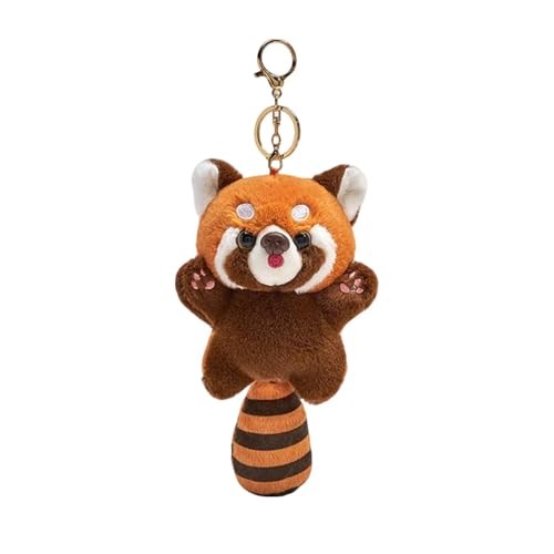 Auroriel Kawaii Honey Bear Keychain Bag Backpack Charm Ladies Girls Gift Uni Office Shopping Valentines Day Plush Pendant Car Key Bundle Sweet Trend
