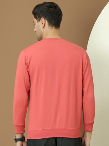 Image of Mack Jonney Fleece Regular Fit Solid Round Neck Sweatshirt for Men-MACK639877