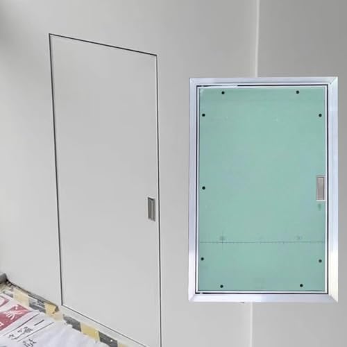Sportello Ispezione Scomparsa Verniciabile Sportello Ispezione, Pannello di Accesso per Cartongesso con Telaio in Alluminio, Idraulico Elettrico Botola Ispezione, Piastra Copriforo a Parete(35x40cm)