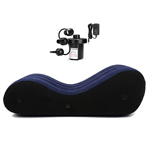 BDL Sofa Lounge Chair Yoga Chaise Lounge Inflatable Sofa Deck Chair with Household Air Pump Multi-Function Sofa Chairs for Yoga Exercise Suitable for a Nap Air Chairs for Bedroom