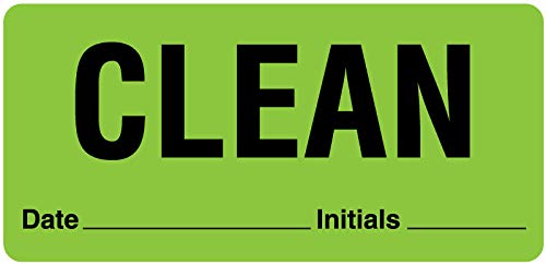 clean sterilization label 434 x 1-7834