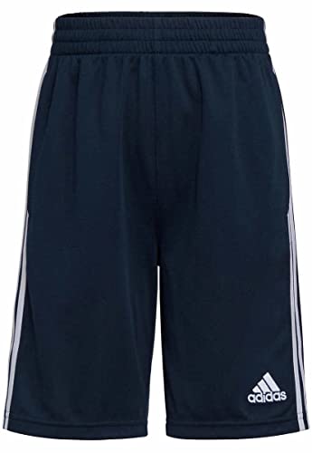 adidas Youth 2-Pack 3 Stripes Short (X-Large 18/20, Navy/White & Black/Bright Blue)3