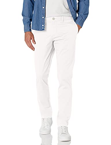 Original Penguin Men's Premium Basic Chino, Bright White, 32W x 32L