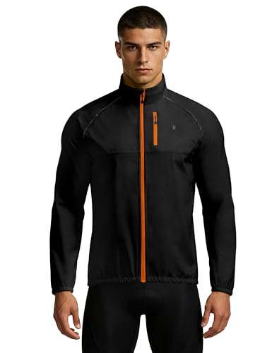 Image of Little Donkey Andy Men's Cycling Jacket, Waterproof Lightweight Windbreaker, Packable