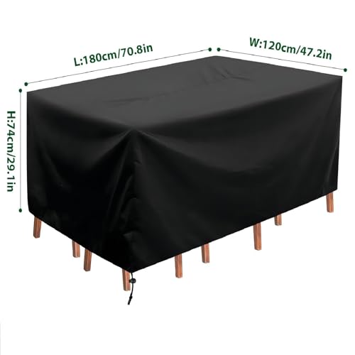 Bâche salon de jardin rectangulaire 270x180 housse imperméable 420D - 3
