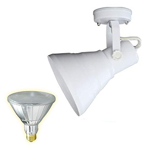 ビームテック(Beamtec) LED電球付き ブラケットライト E26 スポットライト 150W 相当 17W 1450lm 38度 白 電球色 E26FLPAR38W-WP-LDR17L