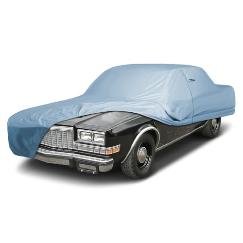 Image of iCarCover Premium Car Cover for 1982-1989 Plymouth Gran Fury 2-Door Coupe Heavy Duty Waterproof All-Weather Automobiles Custom Fit Indoor Outdoor UV Snow Protection Covers with Straps and Bag
