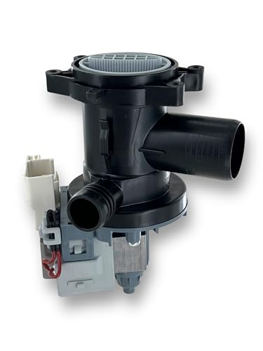 DL-pro Ablaufpumpe für Whirlpool Bauknecht 481010584942 HANYU Pumpe Entleerungspumpe mit Pumpenkopf und Sieb für Waschmaschine