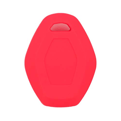 BROVACS Silicone Cover Protector Case Holder Skin Jacket Compatible with BMW 3 Button Remote Key Fob CV4902 Red - Image 2