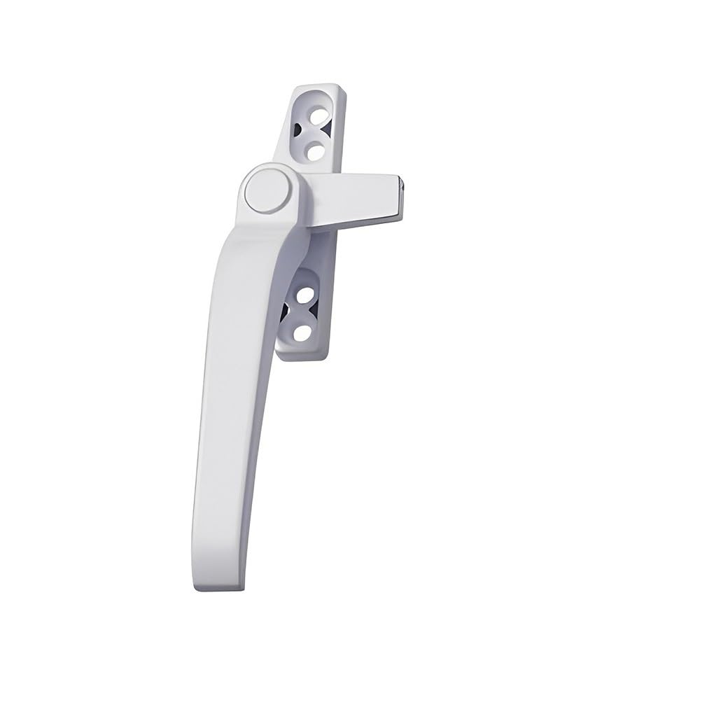 DFHEsdfD Window Handles, Aluminum Alloy Lever Casement Convenience Handily Install Professional Household Accessories(Left White)