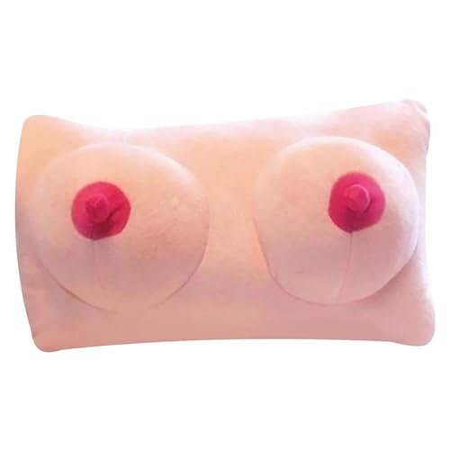CEATIVE Playful Surprises Simulated Breast Shaped Pillows Ideal for Couple Gifts Infusing Hilarity Into Prank Holidays and Celebrations with Loved Ones A-60cm
