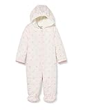 aus Fleeceware Sanetta Baby-Mädchen Outdooroverall Modisch Gesteppter Schneeanzug Fiftyseven in Hellrosa und feinem Schleifchen-Allover, rosa, 068