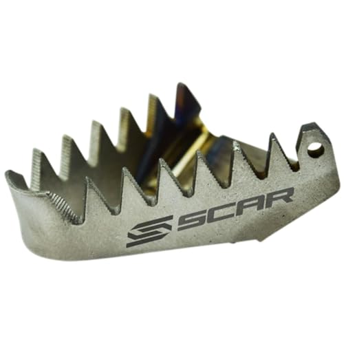 SCAR Titanium Brake Pedal Tip Compatible with KTM SX SXF EXCF EXC TPI XC XCF XCW XCFW 85 125 150 250 300 350 450 500 16-26 HUSQVARNA TC FC FS TX TE FE FX 501 17-26 GASGAS MC MCF EC ECF EX EXF 21-26