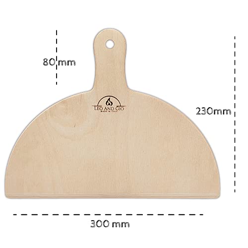Pizza Paletten Set 30cm Birkenholz Pizzaschaufel Kurz Doppelofen Elektro Profi Zuhause Schamottstein...