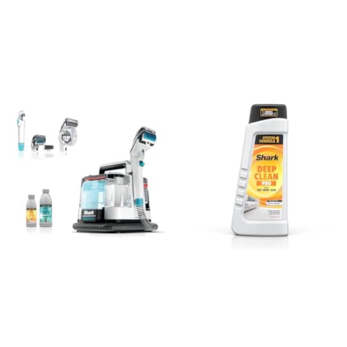 Image of Shark PX201 StainStriker Portable Carpet & Upholstery Cleaner, Spot, Stain, & Odor Eliminator, 3 Attachments + Shark CarpetXpert Deep Clean Pro Formula
