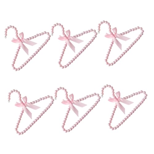 STOBAZA 6Pcs Cute Plastic Hangers for Clothes Small Hangers for Nursery Organization Shape Retention and Stylish Decor for Closets