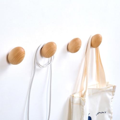 Crochets muraux en bois œuf support rallonges câbles électriques - 4