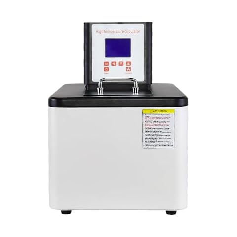 6L Laboratory High-Temperature Circulating Oil Bath,Up to 300℃/572℉,Lab Constant Temperature Heating Tank,0.1℃ High Precision Thermostat,for Glass Reactor,110V (6L) Cover