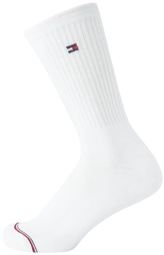 Image of Tommy Hilfiger Womens Crew Socks - 4 Pack Cushioned Crew Socks with Arch Support, Soft Athletic Socks for Women
