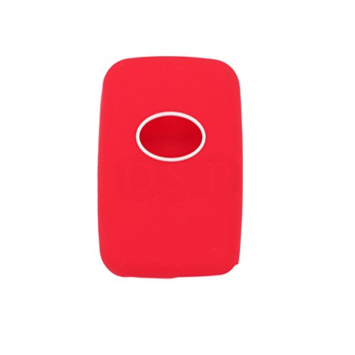 BROVACS Silicone Cover Protector Case Holder Skin Jacket Compatible with TOYOTA 3 Button Smart Remote Key Fob CV2404 Red - Image 3