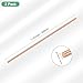M METERXITY 2-Pack Copper Round Rod 6mm Dia. 11.81 Inch Length T2 Stock Solid Rod Lathe Bar for Metal Crafts DIY/Gardening/Industry/Decoration Pure Copper Tube