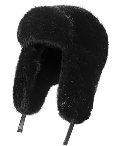 Winter Trapper Hat with Ear Flaps Windproof...