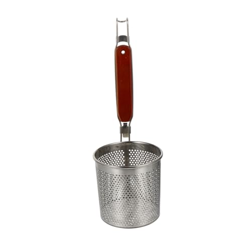 IWOWHERO ステンレス製ロングハンドルスキマー 調理用ストレーナー 料理揚げ物用 メッシュ網設計 液切れ良好 キッチン多用途器具