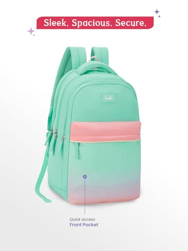 Image of Genie 17 inch Laptop Backpack for Women & Girls | Spacious Office, College & Travel Bag | Water Resistant, Multi-Compartment with Padded Laptop Sleeve
