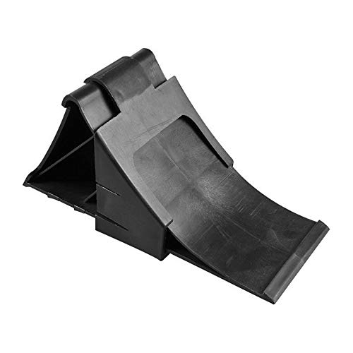 APT Lot de 4 cales de roue avec support en noir pour caravane et remorque - Image 3