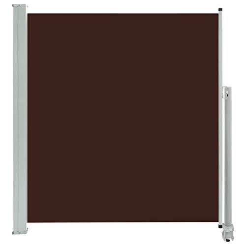 Preisvergleich Produktbild vidaXL Seitenmarkise Ausziehbar Sonnenschutz Sichtschutz Windschutz Seitenrollo Markise Seitenwandmarkise Balkon Garten Terrasse 140x300cm Braun