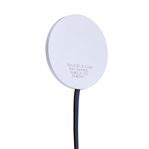 STBTECH Interruttore touch LED da 12 V, nascosto, DC 3,7 – 24 V, 3 A, interruttore touch per barra luminosa LED Smart Home, penetra in legno, pietra, vetro, ecc., penetra fino a 8 cm (bianco plus)