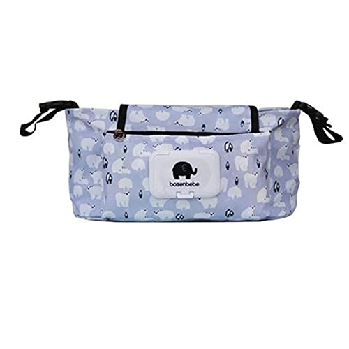 Bolso pañalera para coche de bebé impermeable con gran capacidad miniatura 1