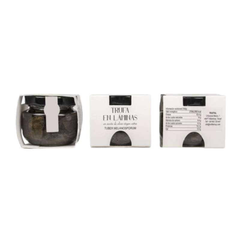 Láminas de trufa de invierno en aceite - 26gr