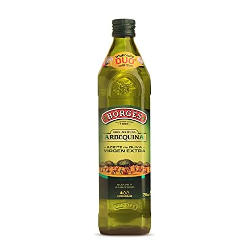 Borges - Aceite de Oliva Virgen Extra Arbequina- Bajo en grasas saturadas - AOVE 100% Arbequina prensado en frío - Botella 100% Reciclable - Ideal para Aliñar y cocinar - 750 ml.