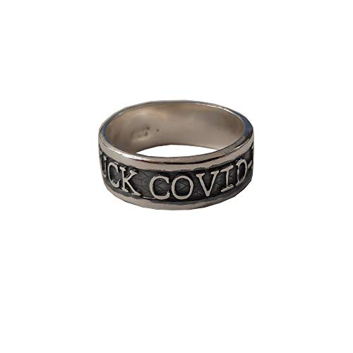 Bague en argent massif 925 poinçonné anneau anti virus bijou original pour homme et femme