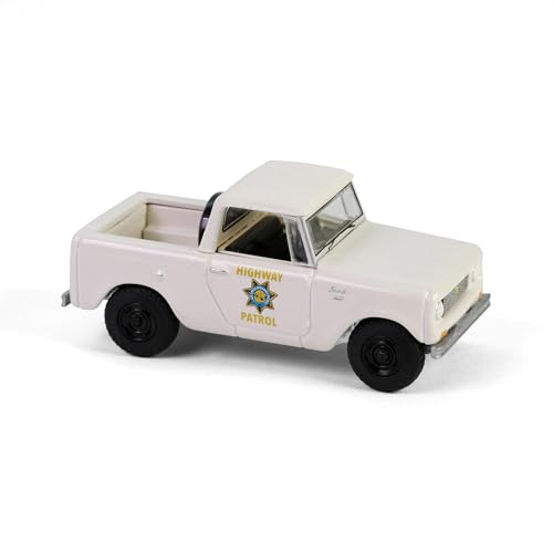 Truck 1/64 1964 Harvester Scout Half Cab California Highway Patrol miniatura 3