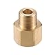 VekAuto Hochdruckreiniger-Anschluss, G1/2 auf G3/8 männlicher und weiblicher Adapter aus Messing Schraubenschlauchanschluss Universal für Hochdruckreiniger Messing Kupferton