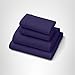 Purple SoftStretch Sheets, Queen Size, Rayon Blend, Moisture-Wicking, Deep Purple, Fits All Mattresses, Stretch for Adaptive Support