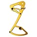 for Garbaruk Rear Derailleur Inner Plate for Eagle Compatibility, for CNC Machined Aluminum for Bicycle Derailleur Cage Upgrade Part, Black Anodized Electric for Bike Rear(Gold)
