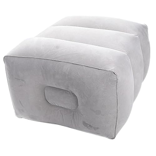 BCOATH Flatable Foot Rest Pillow Portable Foot Rest Leg Support Pillow Bolster Pillow for Bed Travel Foot Rest for Airplane