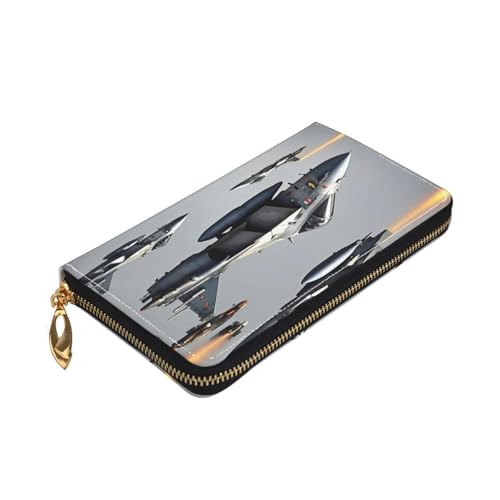 Portefeuille cuir fermeture éclair grand format pour le voyage