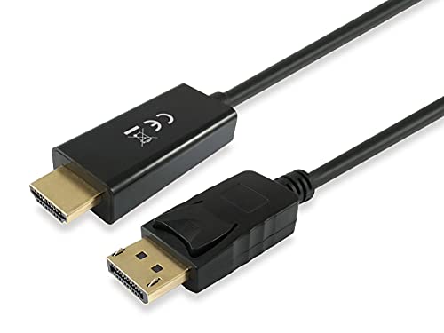 Equip Displayport Male to Hdmi Male Cable 2 M, Black, 119390, único