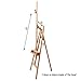 MEEDEN Large Painters Easel Adjustable Solid Beech Wood Artist Easel, Studio Easel for Adults with Brush Holder, Holds Canvas up to 48