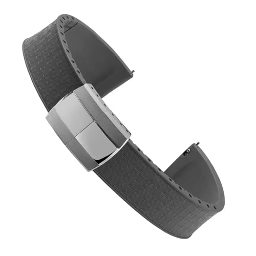 [|Ő] UCN CTS EHb`Xgbv 20mm 21mm 22mm NCbN[X XvONXvobN _Co[ bNX fCgi JeBG FKM o[EHb`ohΉ(Gray,18MMX16MM_SILVER BUC