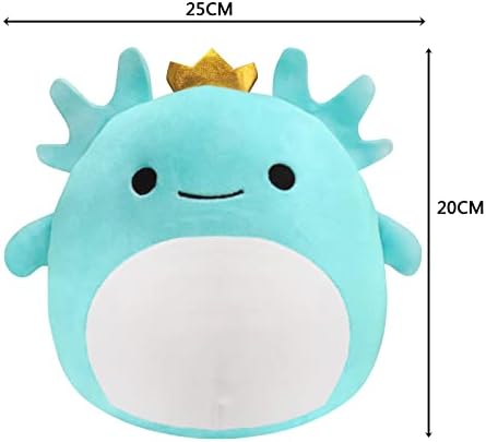 1Pcs Axolotl Stuffed Animal Toy,8 Inch Cute and Soft Plush Pillow Toy,Great Gift for kids Birthdays,Christmas(Blue)