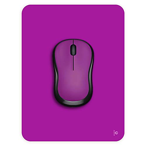 Image of Audimi Small Mouse Pad 6 x 8 Inch, Mini Mouse Pad Thick for Laptop Wireless Mouse Home Office Travel, Portable & Washable (Purple)