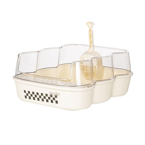 Caja de Arena para Gatos Grande Beige miniatura 1
